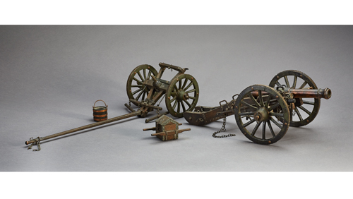 French miniature cannon, system Gribeauval, 19th cent