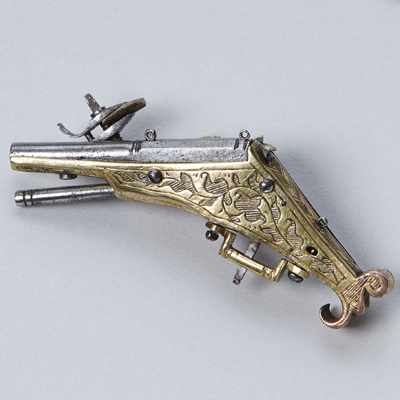 Michel Mann, miniature wheellock pistol, Nuremberg